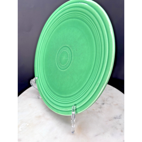Authentic Vintage Light Green Fiesta Ware Home Laughlin Dinner Plate 9 1/2 " - Picture 3 of 10